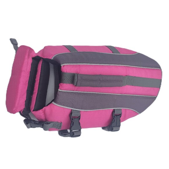 Top Paw Dog Life Vest/Jacket Pink and Grey/Gray with Handle Size Small 15-30lbs - Picture 1 of 11
